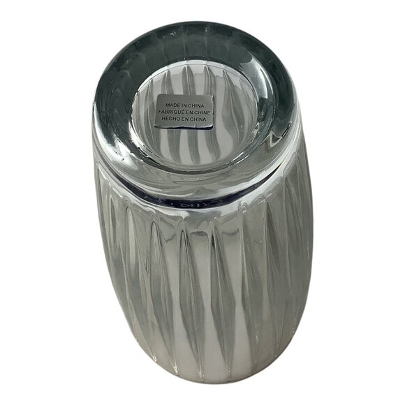 Mikasa Revel 12" Crystal Vase Elegant Vertical Line Flower Decor Thick Glass - Picture 2 of 6